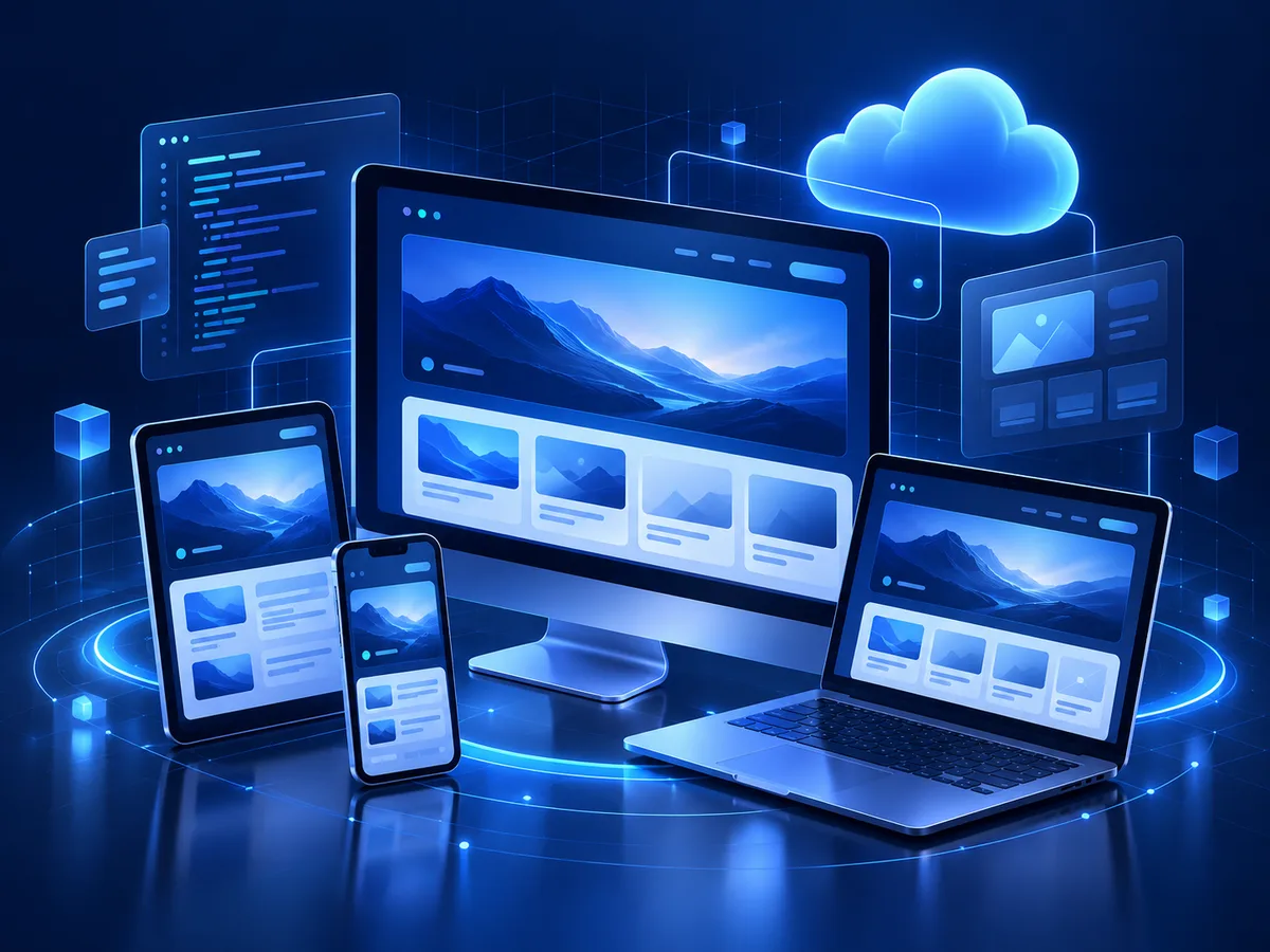 Professional web design across desktop, tablet, and mobile